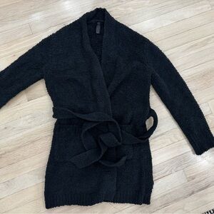 SKIMS Black Wrap Cardigan